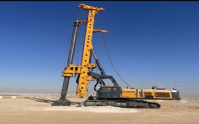 提速中东房建！币游国际旋挖钻机单日累计进尺200m