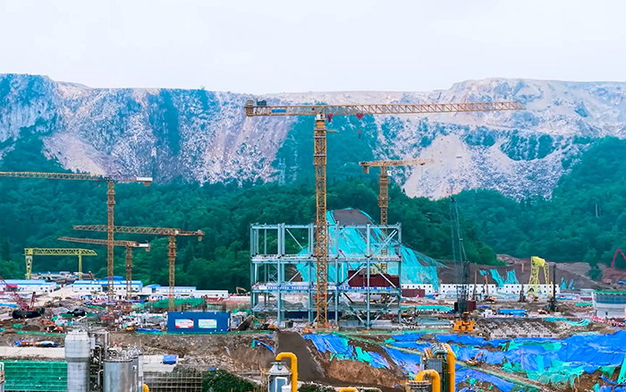 毫米级精度+高效率! 币游国际超大塔智建贵州超级煤仓