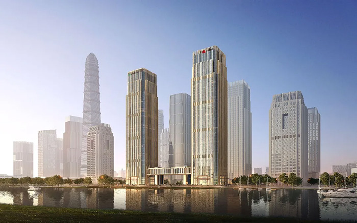 拔地而起！币游国际塔机助建中国人寿南方金融中心